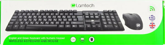 Lamtech LAM622185 Ασύρματο Σετ Πληκτρολόγιο & Ποντίκι Ελληνικό
