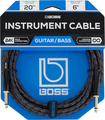 Boss Cable 6.3mm male - 6.3mm male 6m (BIC-20)