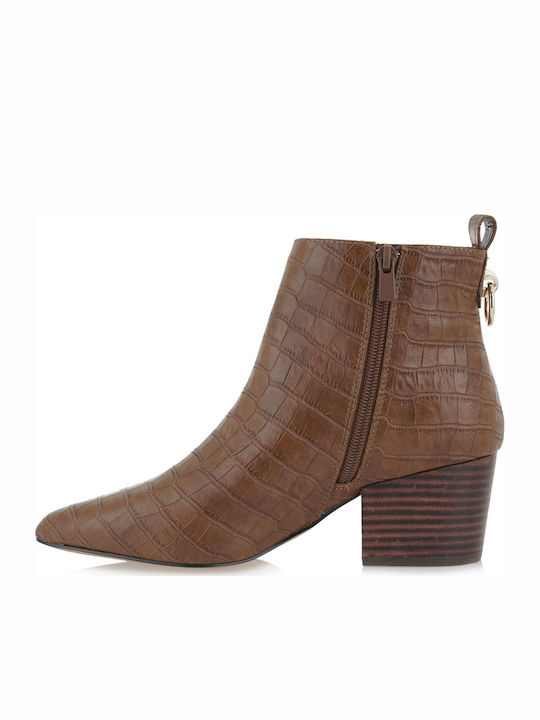 Exe Women's Ankle Boots with Medium Heel Tabac Brown