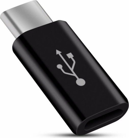 Nillkin Konverter USB-C männlich zu Micro-USB weiblich Schwarz 1Stück 8720261640885