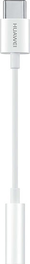 Huawei CM20 Конвертор USB-C мъжки към 3.5mm женски Бял 1бр