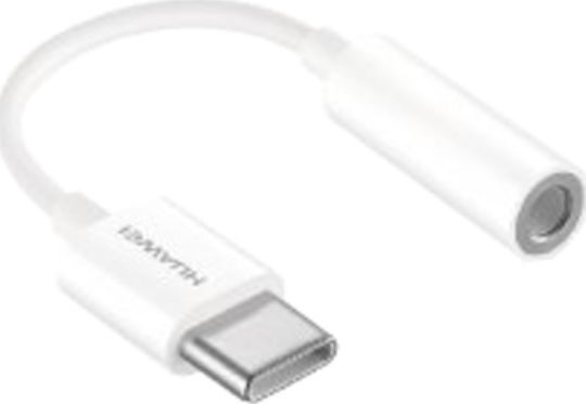 Huawei CM20 Конвертор USB-C мъжки към 3.5mm женски Бял 1бр