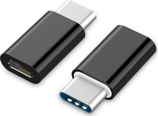 Nillkin Konverter USB-C männlich zu Micro-USB weiblich Schwarz 1Stück 8720261640885