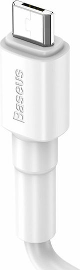 Baseus Mini Regular USB 2.0 to micro USB Cable Λευκό 1m (CAMSW-02)