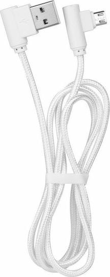 Ldnio Icessory Regular USB 2.0 spre micro USB Cablu Alb 1m (MICROUSB1) 1buc