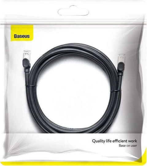 Baseus U/UTP Cat.6 (Gigabit) Καλώδιο Δικτύου Ethernet 15m Μαύρο