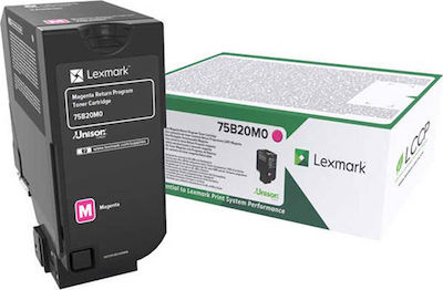 Lexmark 75B20M0 Toner Laserdrucker Magenta Rückkehr-Programm 10000 Seiten