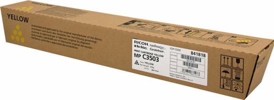 Ricoh 841818 Original Toner Laser Printer Yellow 18000 Pages