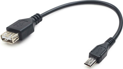 Cablexpert Konverter Micro-USB männlich zu USB-A weiblich Schwarz (A-OTG-AFBM-03)