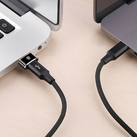 Baseus Μετατροπέας USB-A male σε USB-C female 1τμχ CAAOTG-01