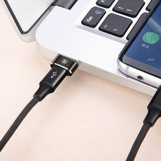 Baseus Μετατροπέας USB-A male σε USB-C female 1τμχ CAAOTG-01