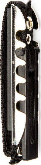 Dunlop Capo Metalic Cu Curea Pentru Chitară Clasică Advanced Toggle Flat Capo Negru