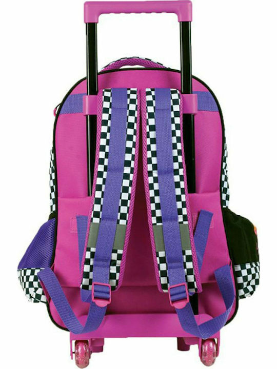 Gim Silver Star School Bag Trolley Elementary, Elementary Silver with Water Bottle Holder 27Liters