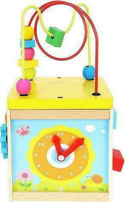 Shape Sorting Toy Learning Cube made of Wood for 36++ Months