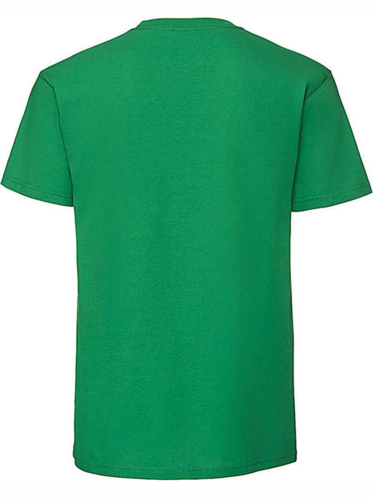 Fruit of the Loom Ringspun Premium T Men's Short Sleeve Promotional T-Shirt Kelly green