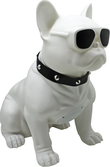 H-M10 Bulldog Head Rotatable Bluetooth високоговорител 5W с живот на батерията до 6 часа Бял