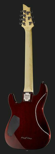 Schecter Omen Extreme-7 Electric Guitar Stratocaster with HH Pickup Configuration Black Cherry