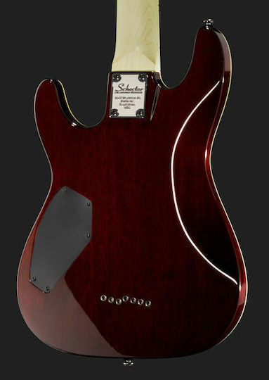 Schecter Omen Extreme-7 Electric Guitar Stratocaster with HH Pickup Configuration Black Cherry