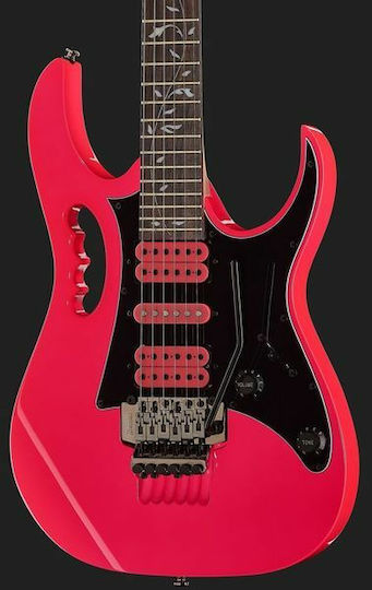 Ibanez JEMJRSP Steve Vai Signature Ηλεκτρική Κιθάρα ST Style με HSH Διάταξη Μαγνητών Ροζ