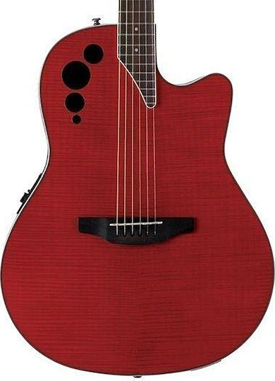 Ovation Ηλεκτροακουστική Κιθάρα Applause AE44IIP-CHF Cutaway Cutaway Red