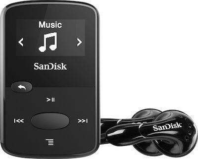 Sandisk Clip Jam MP3 Player (8GB) με Οθόνη OLED 0.96" Μαύρο