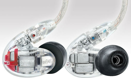 Shure Ακουστικά Ψείρες In Ear SE846 Διαφανή