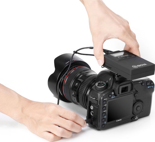 Boya BY-WM8 Pro-K1 Σετ Ασύρματο Πυκνωτικό Μικρόφωνο Πέτου, Clip On Δημοσιογραφικό