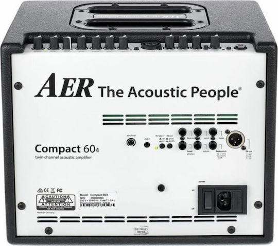 Aer Compact 60 IV Black Combo Amplifier For Acoustic Instruments 1 x 8" 60W Black