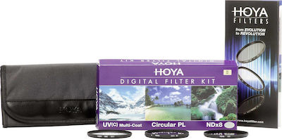 Hoya Digital Filter Kit II Σετ Φίλτρων CPL / ND / UV Διαμέτρου 67mm για Φωτογραφικούς Φακούς