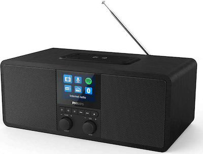 Philips TAR8805 Επιτραπέζιο Ραδιόφωνο Ρεύματος DAB+ με Bluetooth και USB Μαύρο