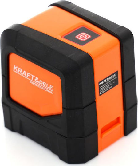 Kraft & Dele Αυτορυθμιζόμενο Γραμμικό Αλφάδι Laser Κόκκινης Δέσμης με Εύρος Εργασίας 15m