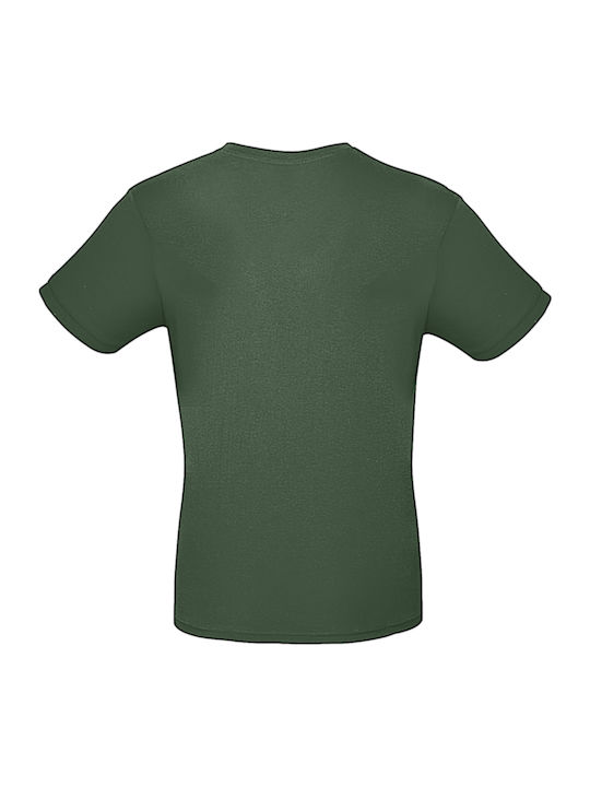 B&C E150 Ανδρικό Διαφημιστικό T-shirt Κοντομάνικο Bottle Green