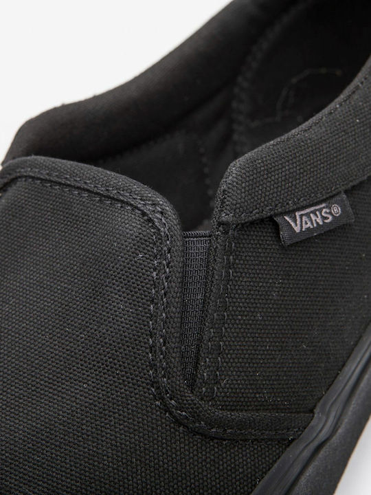 Asher Men's Canvas Slip-Ons Black