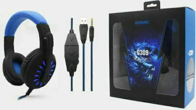 Komc Геймърски слушалки с връзка 3,5 мм / USB