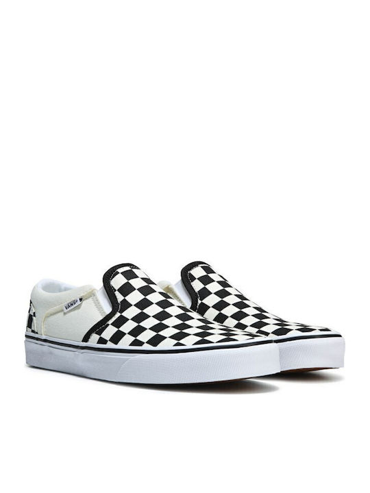 Asher Checkers Πάνινα Ανδρικά Slip-On Μπεζ
