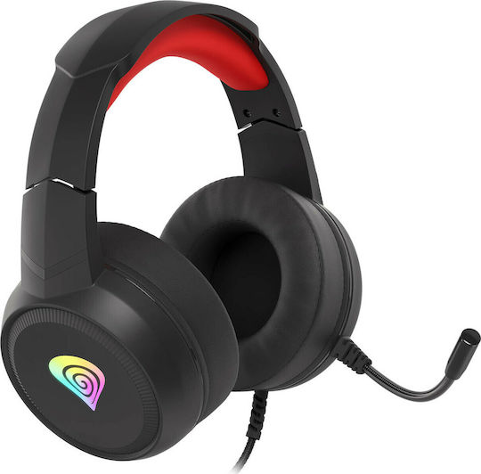 Genesis Neon 200 RGB Over Ear Gaming Headset με σύνδεση USB / 2x3.5mm / 3.5mm