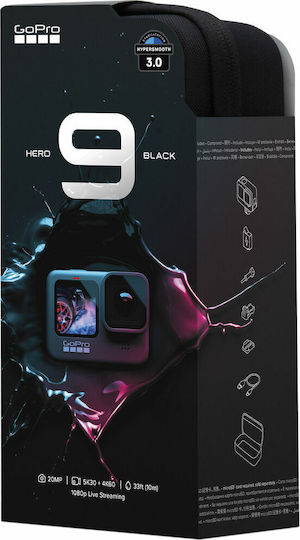 GoPro Hero9 Action Camera 5K Υποβρύχια Standard με Οθόνη Αφής 2.27" και Wi-Fi Μαύρη