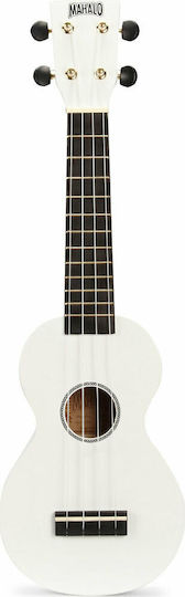 Mahalo Rainbow Series Soprano Ukulele White