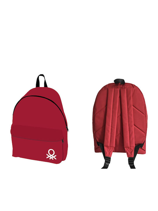 Benetton Creative Concepts Red School Bag Backpack Junior High-High School in Red color