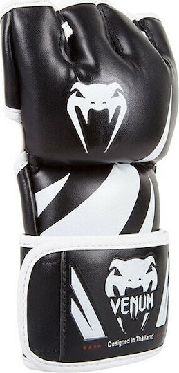 Venum Challenger 0666 Γάντια ΜΜΑ από Συνθετικό Δέρμα Μαύρα/Λευκά