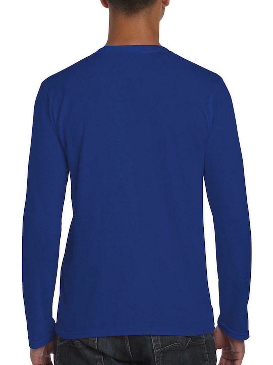 Gildan Softstyle 64400 Men's Long Sleeve Promotional Blouse Royal