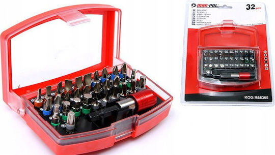 Mar-Pol Set 32 Biți Șurubelniță Cruce / Torx / Steaua