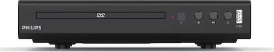 Philips DVD Player TAEP200 TAEP200/12 με USB Media Player Μαύρο