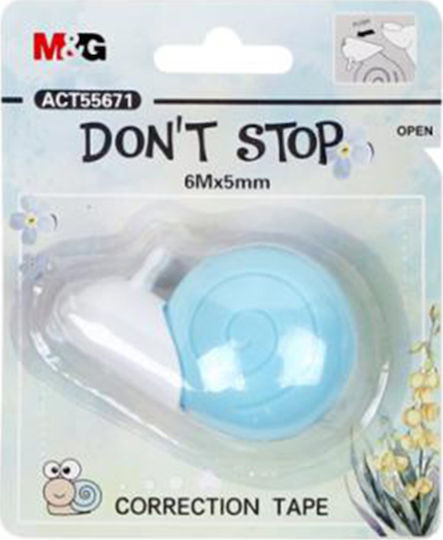 M&G Don't Stop Correction Tape (Μiscellaneous colours) 1pcs