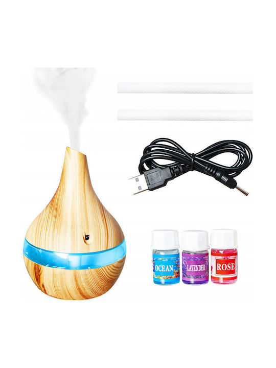 SPM Led Συσκευή Αρωματοθεραπείας Humidifier Καφέ 300ml 10950