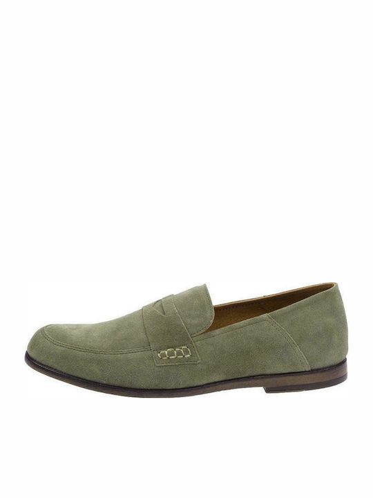 Fentini Men's Suede Loafers Green