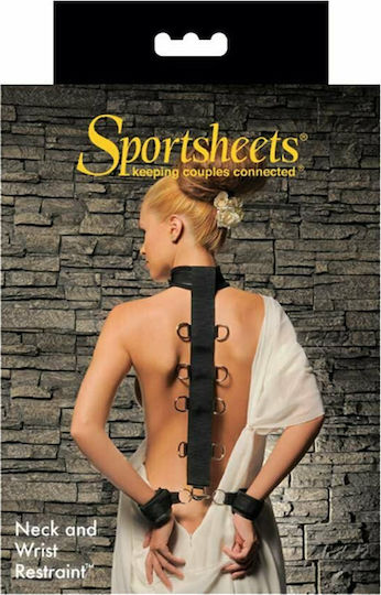 Sportsheets Neck & Wrist Restraint Neck & Limb Restraint Set in Black Color