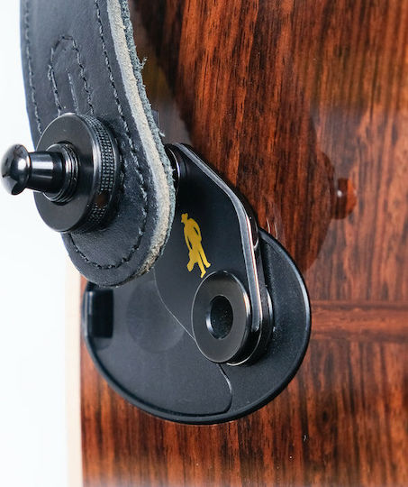 MusicNomad Acousti-Lok Strap Lock Adapter for Taylor Guitars String Instrument Accessory in Black Color with a 9 Volt Expression System