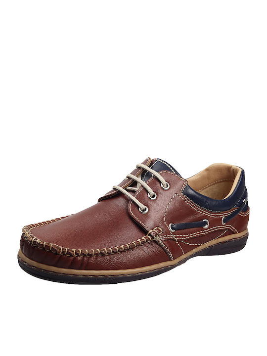 Verraros Men's Boat Shoes Tabac Brown