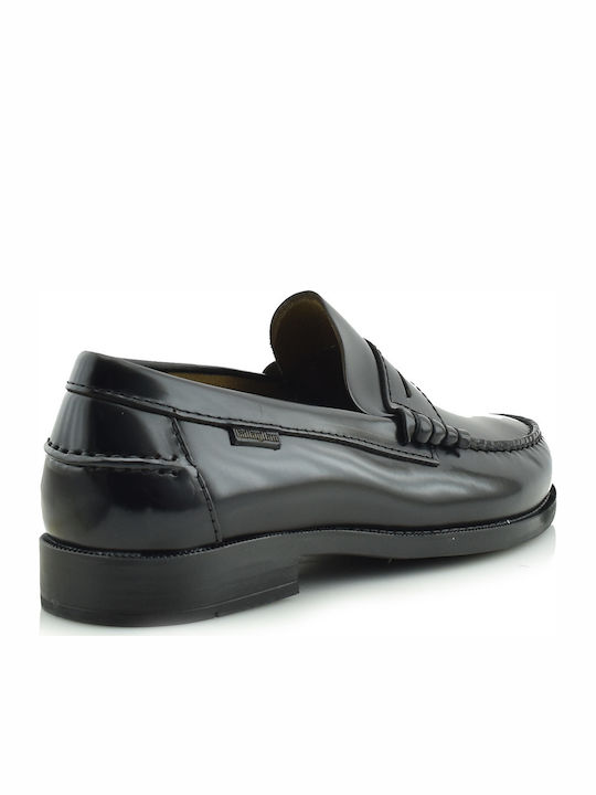 Δερμάτινα Ανδρικά Loafers σε Μαύρο Χρώμα